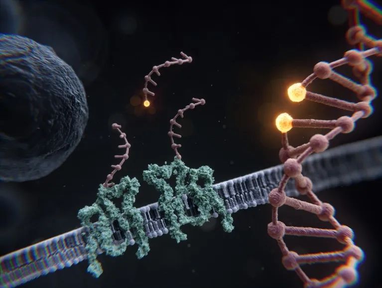 A form of imaging called RESI can image individual base pairs in DNA. Credit: Max Iglesias, Max Planck Institute for Biochemistry