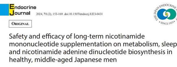 Safety and efficacy of long-term NMN supplementation on metabolism, sleep, and NAD+ biosynthesis in healthy middle-aged Japanese men