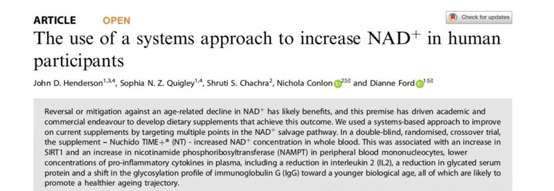 Anti-aging Energy Code: In-depth Analysis of NAD⁺
