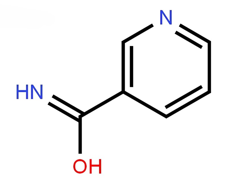 The chemical structure diagram of nicotinamide (NAM)